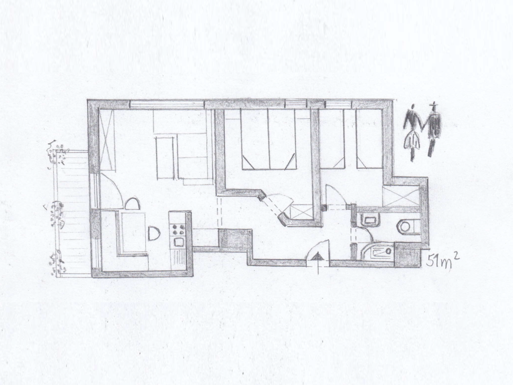 Grundriss Ferienwohnung 6