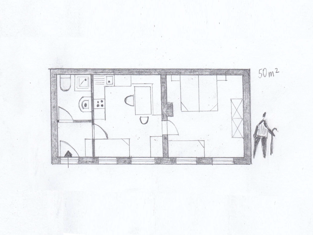 Grundriss Ferienwohnung 7 - Peinte 1