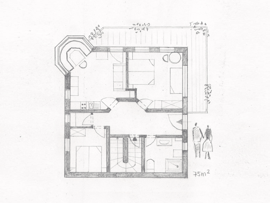 Grundriss Ferienwohnung 9 - Peinte 3