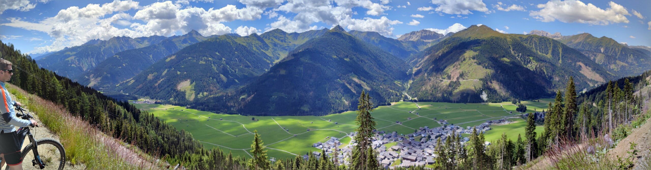 Radweg Obertilliach von Oben